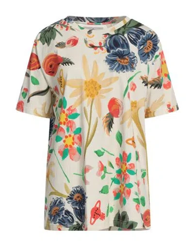 Vivienne Westwood Woman T-shirt Off White Size S Cotton, Elastane In Multi
