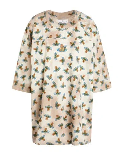 Vivienne Westwood Woman T-shirt Taupe Size L Cotton In Grey