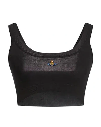 Vivienne Westwood Woman Tank Top Black Size M Polyester