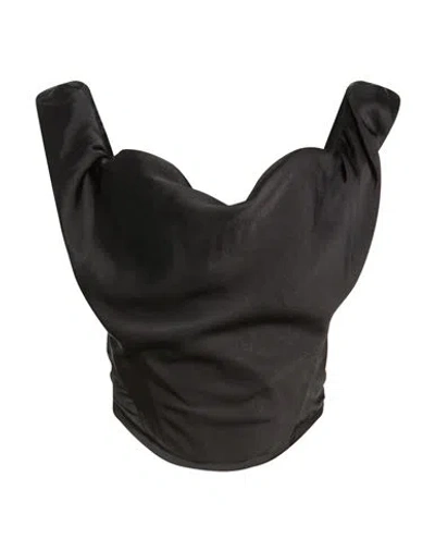 Vivienne Westwood Woman Top Black Size 6 Polyester