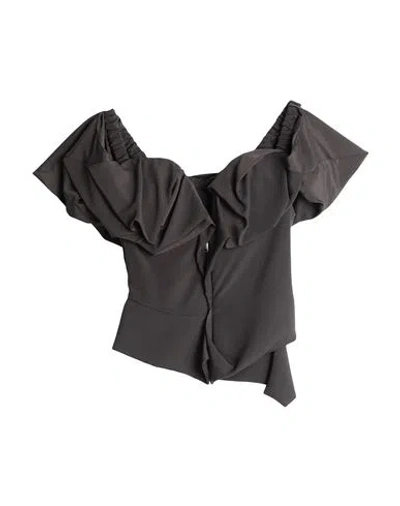 Vivienne Westwood Woman Top Lead Size 6 Polyester In Grey