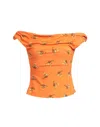Vivienne Westwood Woman Top Orange Size L Viscose