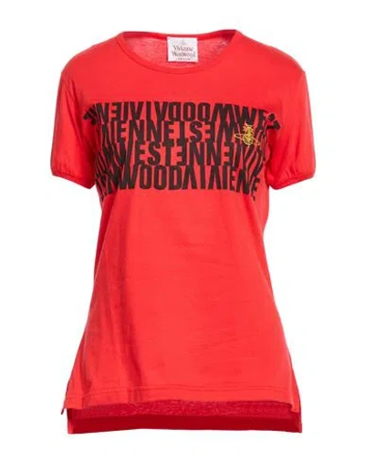 Vivienne Westwood Woman T-shirt Red Size M Cotton