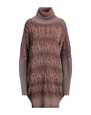 Vivienne Westwood Woman Turtleneck Brown Size Onesize Acrylic, Viscose, Virgin Wool, Polyester In Brown