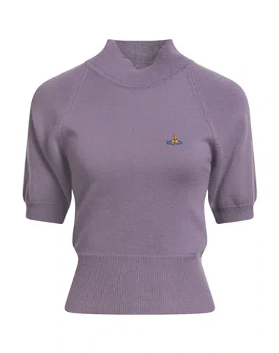 Vivienne Westwood Woman Turtleneck Lilac Size M Wool, Cashmere In Purple