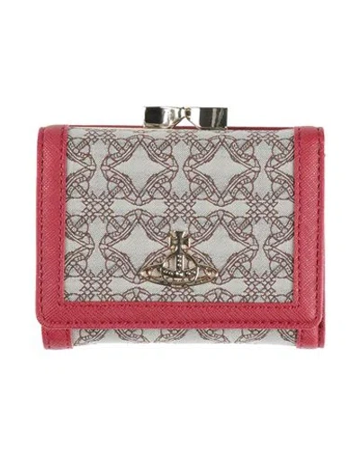 Vivienne Westwood Woman Wallet Beige Size - Textile Fibers In Multi