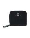 Vivienne Westwood Medium Zippered Wallet In Black