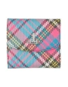 Vivienne Westwood Woman Wallet Fuchsia Size - Pvc - Polyvinyl Chloride, Cotton, Leather In Pink