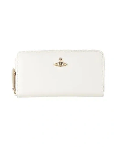 Vivienne Westwood Woman Wallet Off White Size - Cow Leather