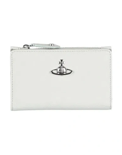 Vivienne Westwood Saffiano-effect Card Holder In White
