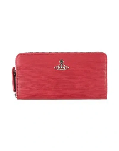 Vivienne Westwood Woman Wallet Red Size - Leather