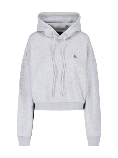 Vivienne Westwood Women's 100% Cotton Sweatshirt Sweater In Gray