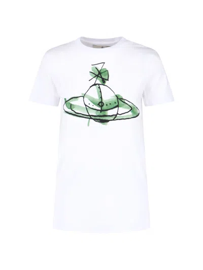 Vivienne Westwood Women's 100% Cotton T-shirt In White