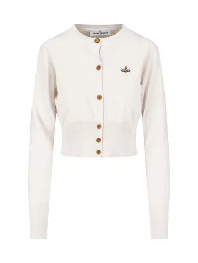Vivienne Westwood Women's 85% Cotton 15% Cashmere Crewneck Sweater In Neutral