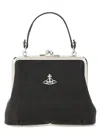 Vivienne Westwood Logo Plaque Chained Tote Bag In Black
