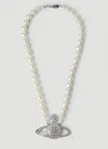 Vivienne Westwood Women Bas Relief Pearl Necklace