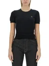 Vivienne Westwood Bea Short Sleeve Sweater In Black