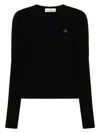Vivienne Westwood Women Cotton And Cashmere Blend Jumper In Black