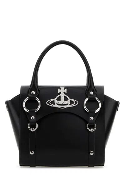 Vivienne Westwood Women Black Leather Small Betty Handbag