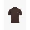 Vivienne Westwood Orb Logo-embroidered Wool Jumper In Brown