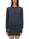 Vivienne Westwood Logo Embroidered Buttoned Cardigan