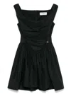 Vivienne Westwood Mens Black Sunday Off-shoulders Cotton Mini Dress