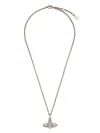 Vivienne Westwood Silver-colored Necklace With Orb Pendant In Brass Woman In Silver