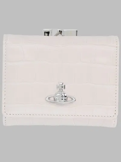 Vivienne Westwood Women's Compact Designer Wallet In Ivory