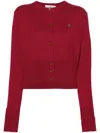 Vivienne Westwood Cotton And Cashmere Cropped Cardigan In Multicolor