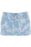 Vivienne Westwood Foam Coral-jacquard Cotton Mini Skirt In White