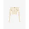 Vivienne Westwood Bea Cardigan Crewneck Long Sleeves In Cream
