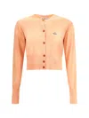 Vivienne Westwood Bea Cropped Cardigan With Signature Embroidery