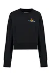 Vivienne Westwood Cynthia Cotton Crew-neck Sweatshirt In Black