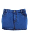 Vivienne Westwood Denim Foam Mini Skirt For In Blue