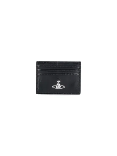 Vivienne Westwood Women's Designer Cow Leather Wallet In Black
