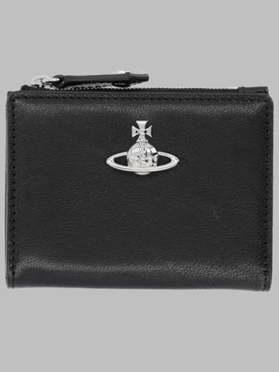 Vivienne Westwood Women's Designer Leather Wallet In Black