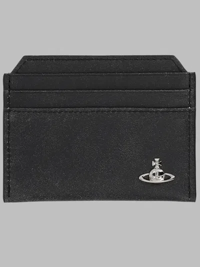 Vivienne Westwood Women's Designer Leather Wallet In Black