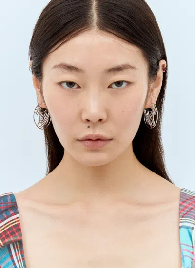 Vivienne Westwood Women Eloisa Hoop Earrings In Silver