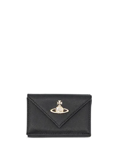 Vivienne Westwood Women Envelope Billfold With Pocket In Black