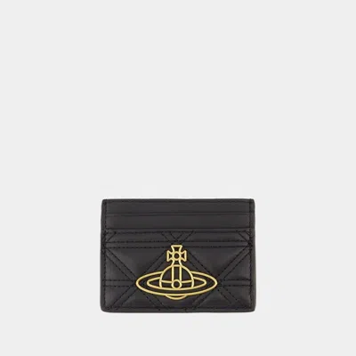 Vivienne Westwood Women's Flat Card Holder In Black