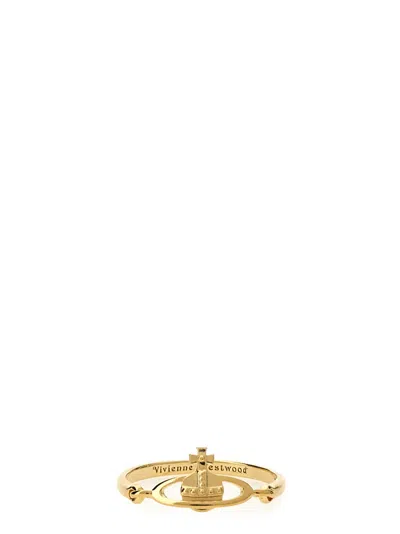 Vivienne Westwood Women Gold Vendome Ring In Pattern