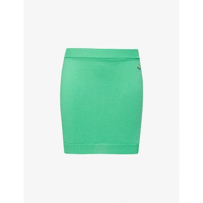 Vivienne Westwood Bea Cotton Miniskirt In Green