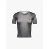 Vivienne Westwood Mens Grey/black Eli Brand-embroidery Regular-fit Knitted Wool Knitted Top In Grey/black