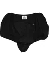 Vivienne Westwood Women Heart Asymmetric Cotton Top In Black