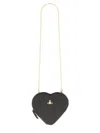 Vivienne Westwood Women's Heart Shoulder Bag In Black