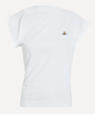 Vivienne Westwood Women's Hebo Draped Cotton Top In White