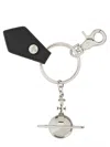 Vivienne Westwood 3d Orb Keyring Charm In Black