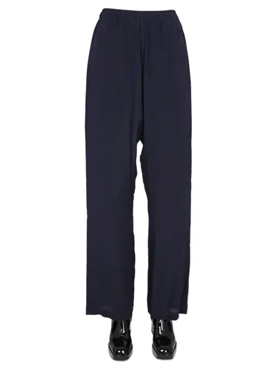 Vivienne Westwood Wide-leg High-waisted Trousers In Blue