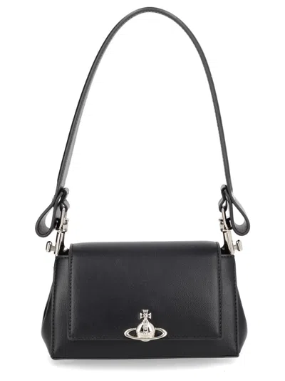 Vivienne Westwood Women's Leather Shoulder Bag In Black