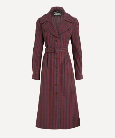 Vivienne Westwood Women's Liska Mac Coat In Red / Green / Blue